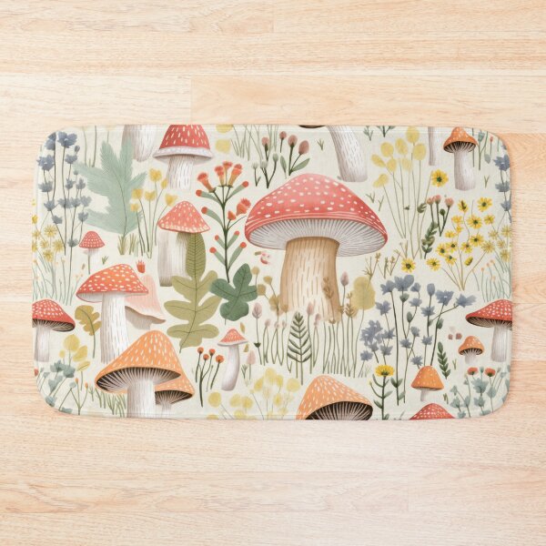 Artikelvorschau, Fungi Fantasia: A Mushroom Pattern Collection - Design 7 entworfen und verkauft von kawaiidoodlesuk.