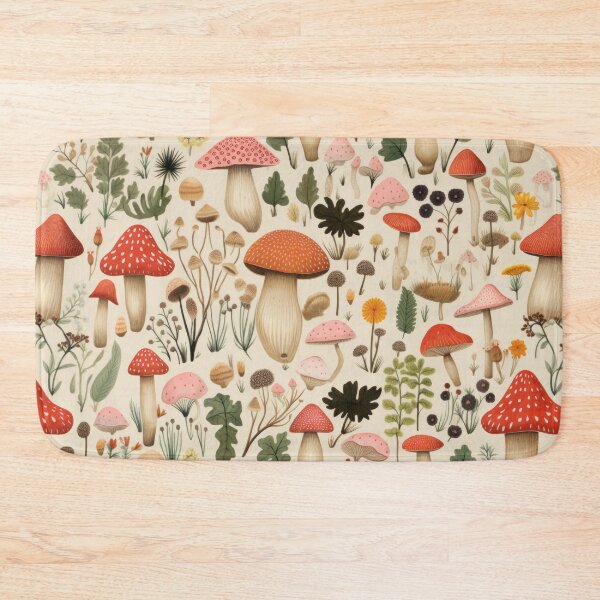 Artikelvorschau, Fungi Fantasia: A Mushroom Pattern Collection - Design 8 entworfen und verkauft von kawaiidoodlesuk.