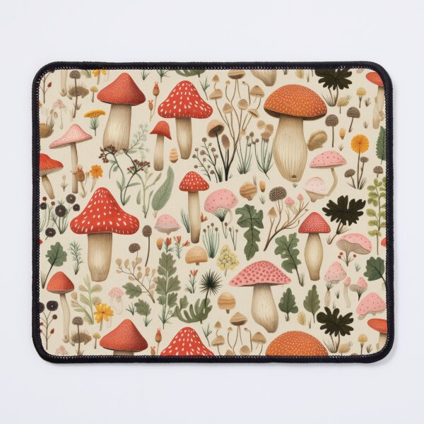 Artikelvorschau, Fungi Fantasia: A Mushroom Pattern Collection - Design 8 entworfen und verkauft von kawaiidoodlesuk.