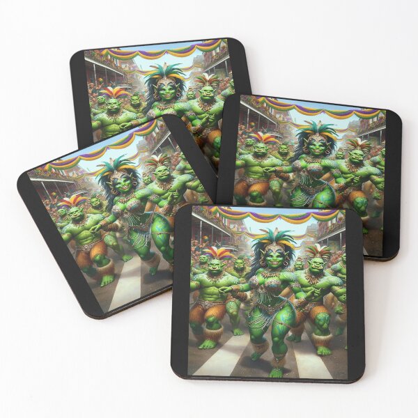 Item preview, Mardi Gras - Orcs Love to Samba 2 designed and sold by Matthew Kinnersly.