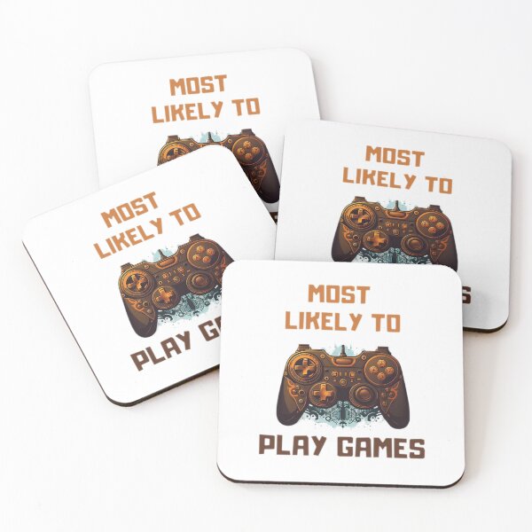Item preview, Most likely to play games in vintage designed and sold by InverseArt.