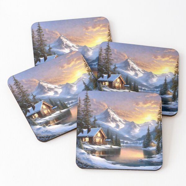 Item preview, Snow Mountain Cabin designed and sold by CAC Graphics.