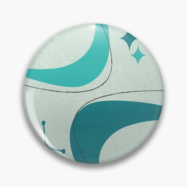 Item preview, Retro Mid Century Modern Atomic Age 26 Aqua, Teal designed and sold by trdstudio.