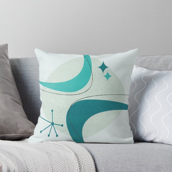 Item preview, Retro Mid Century Modern Atomic Age 26 Aqua, Teal designed and sold by trdstudio.