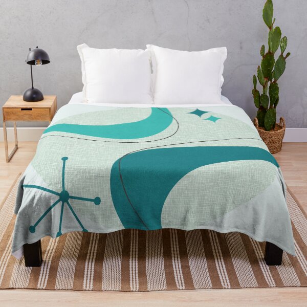 Item preview, Retro Mid Century Modern Atomic Age 26 Aqua, Teal designed and sold by trdstudio.