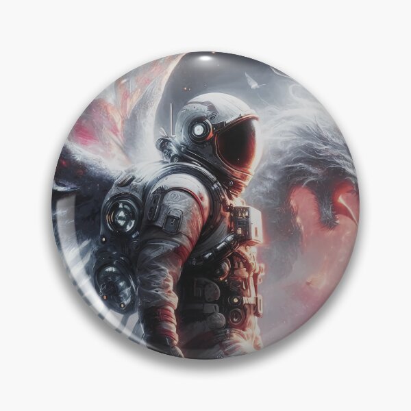 Item preview, The astronaut with his dragon friend designed and sold by LaneaDoe.