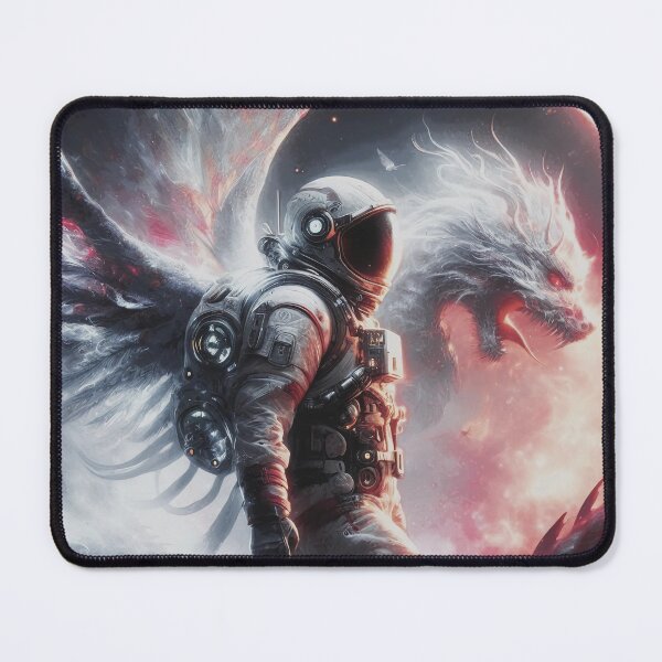 Item preview, The astronaut with his dragon friend designed and sold by LaneaDoe.