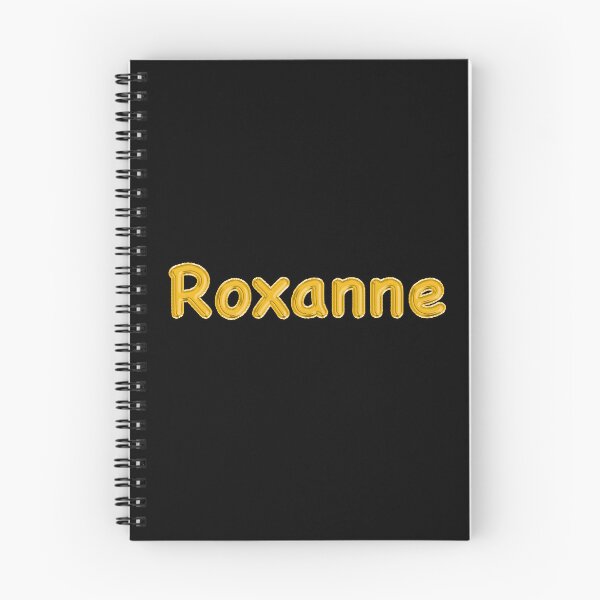 Item preview, Golden Balloon Foil Roxanne Name Label - (Black) designed and sold by NormadWorld.