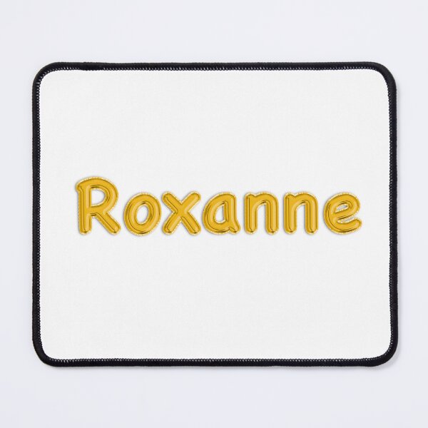 Item preview, Golden Balloon Foil Roxanne Name Label designed and sold by NormadWorld.