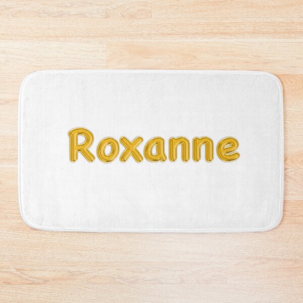 Item preview, Golden Balloon Foil Roxanne Name Label designed and sold by NormadWorld.