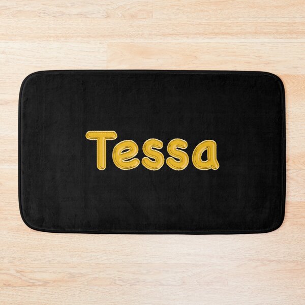 Item preview, Golden Balloon Foil Tessa Name Label - (Black) designed and sold by NormadWorld.