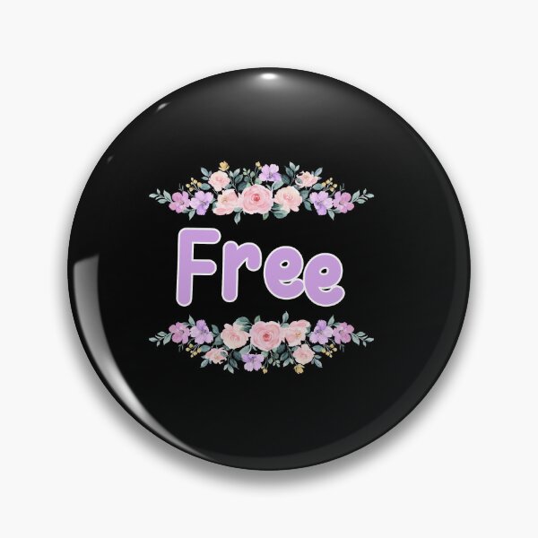 Item preview, Purple Flower Free Name Label (Black) designed and sold by NormadWorld.