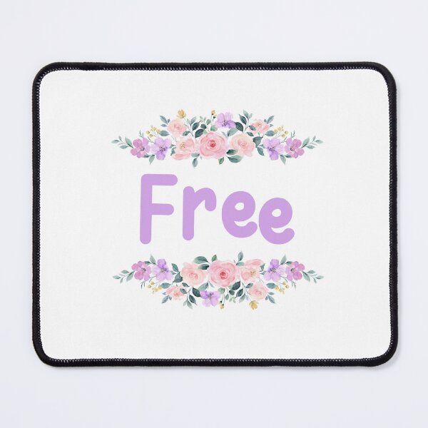 Item preview, Purple Flower Free Name Label designed and sold by NormadWorld.