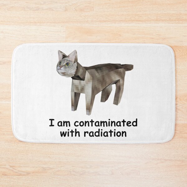 Item preview, I'm Contaminated With Radiation Kitr Low Poly Cat Meme Weidrcore designed and sold by fomodesigns.