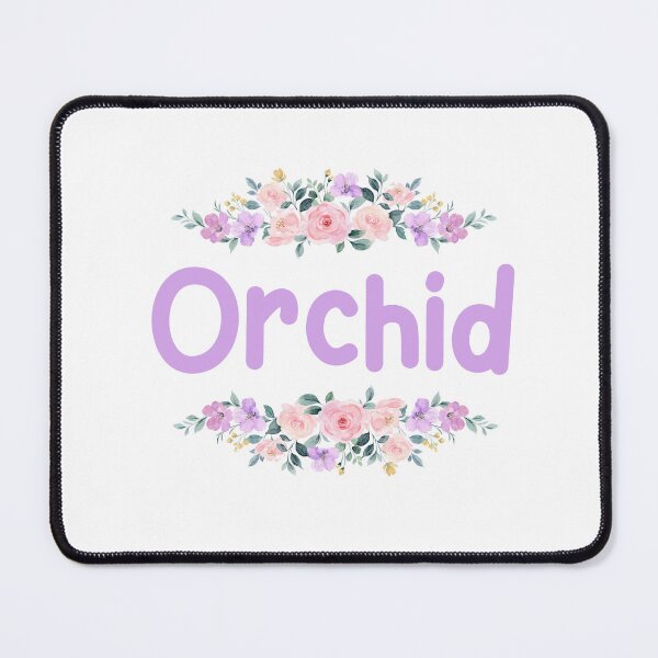 Item preview, Purple Flower Orchid Name Label designed and sold by NormadWorld.