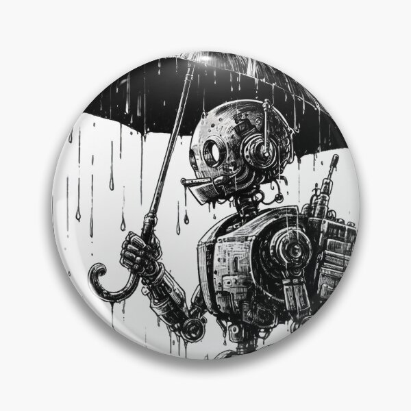 Item preview, Robot in the Rain designed and sold by Echonn.