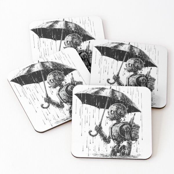 Item preview, Robot in the Rain designed and sold by Echonn.