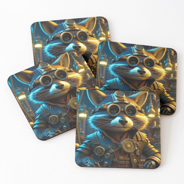 Item preview, Gleaming Gambol Raccoon's Radiant Dance of Reflections designed and sold by Daniel Dudgeon.