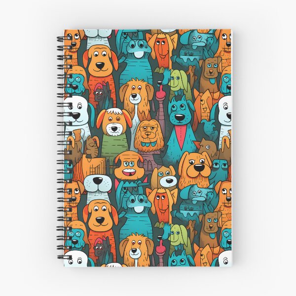 Item preview, Seamless Cartoon Dogs and Cats Pattern designed and sold by HisoTorDesign.