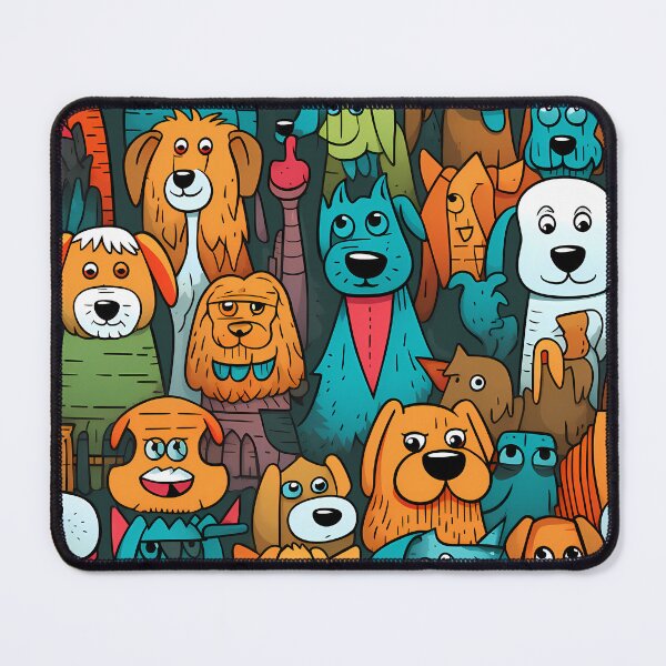 Item preview, Seamless Cartoon Dogs and Cats Pattern designed and sold by HisoTorDesign.