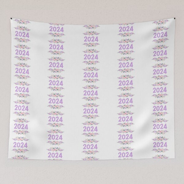Item preview, Purple Flower 2024 Name Label designed and sold by NormadWorld.