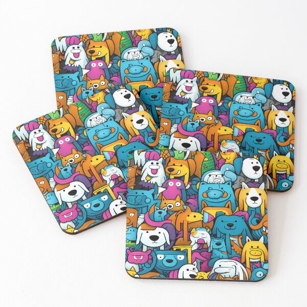 Item preview, Dogs and Cats Having Fun designed and sold by HisoTorDesign.