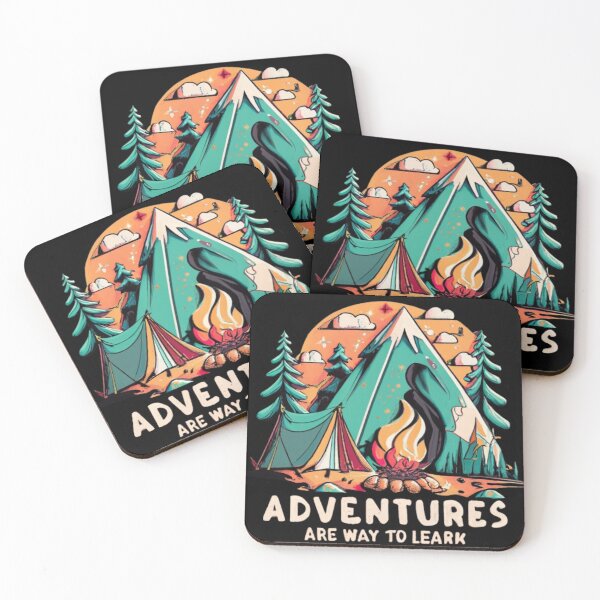 Item preview, Adventures Are Way To Leark - Camping Adventures designed and sold by EmiAndMike.