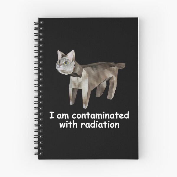 Item preview, Contaminated With Radiation Low Poly Cat Meme Kitr Weidrcore designed and sold by fomodesigns.