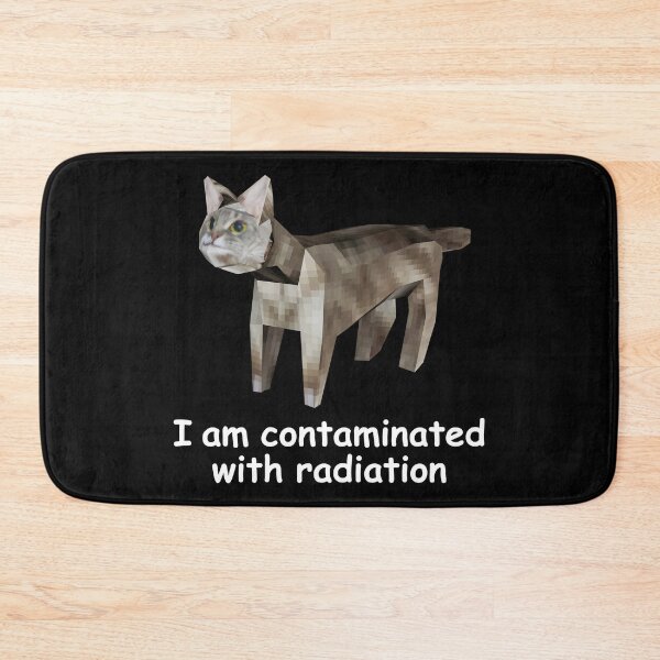 Item preview, Contaminated With Radiation Low Poly Cat Meme Kitr Weidrcore designed and sold by fomodesigns.