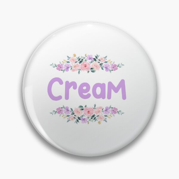 Item preview, Purple Flower Cream Name Label designed and sold by NormadWorld.