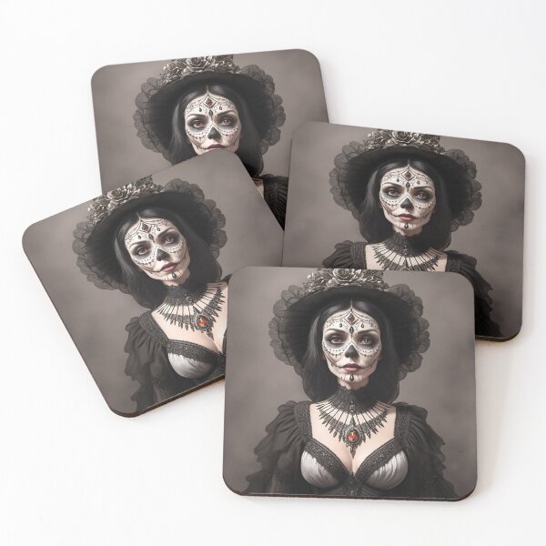 Artikelvorschau, Elegante, wunderschöne La Calavera Catrina, Dame des Jenseits, der elegante Schädel entworfen und verkauft von Fantasymachine.