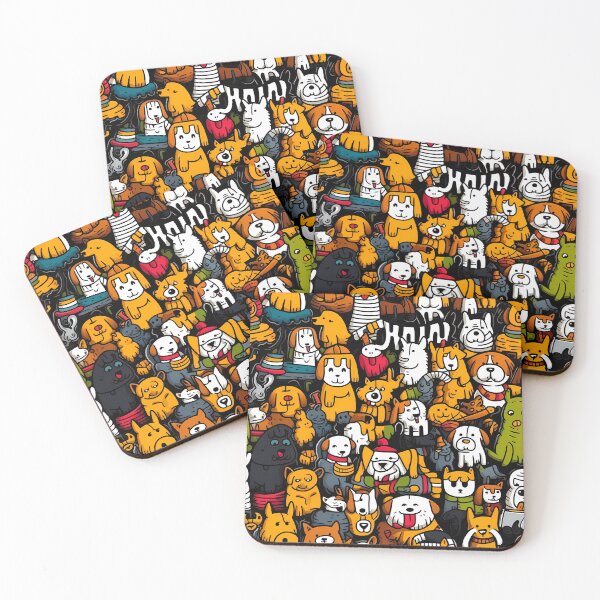 Item preview, Seamless Happy Dogs Playing designed and sold by HisoTorDesign.