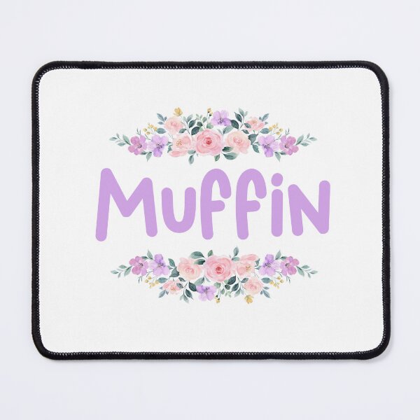 Item preview, Purple Flower Muffin Name Label designed and sold by NormadWorld.