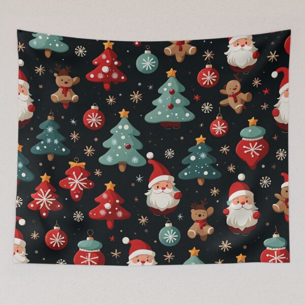 Item preview, It's  time for cute Christmas patterns with Santa Claus designed and sold by nicky2342.