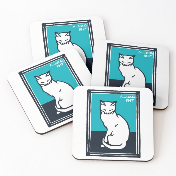 Item preview, Sitting cat (1917) by Julie de Graag designed and sold by LoveYourCounty.