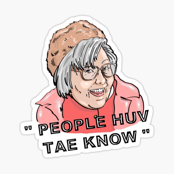 "Isa Still Game " Sticker for Sale by BarnesComicArt | Redbubble