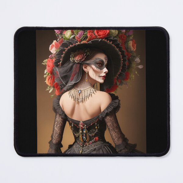 Artikelvorschau, Elegante, wunderschöne La Calavera Catrina, Dame des Jenseits, der elegante Schädel entworfen und verkauft von Fantasymachine.