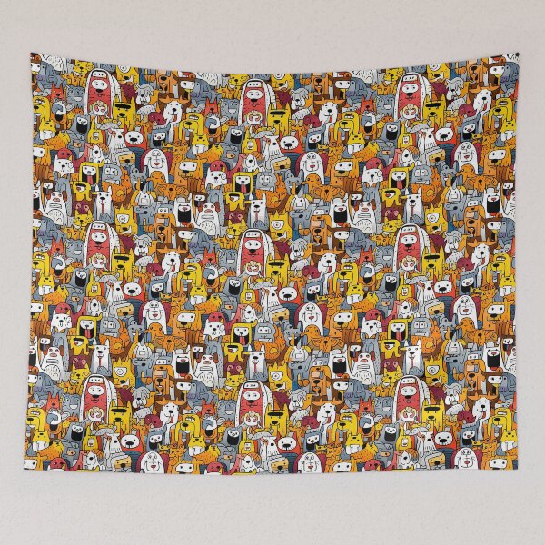 Item preview, Pets Playing in a Park designed and sold by HisoTorDesign.