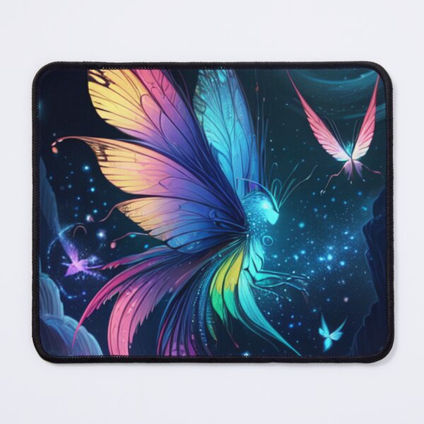 Item preview, Mythical creatures, forest aesthetics, fairies, fireflies, birds, goblins, butterflies, dragonflies, pretty fantasy image, perfect illustration designed and sold by Bernsteinhaus.