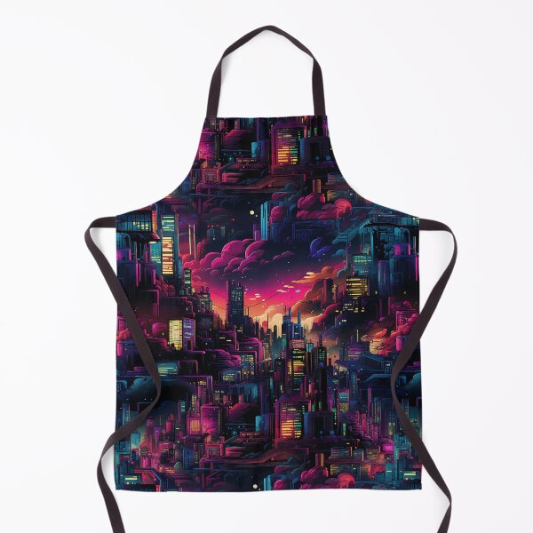 Item preview, Glowing Neon Cyberpunk Rainbow City designed and sold by NikkofTime.