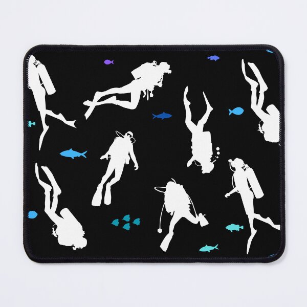 Item preview, scuba diving and fishes, pattern for diving addict designed and sold by in-leggings.