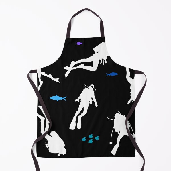 Item preview, scuba diving and fishes, pattern for diving addict designed and sold by in-leggings.