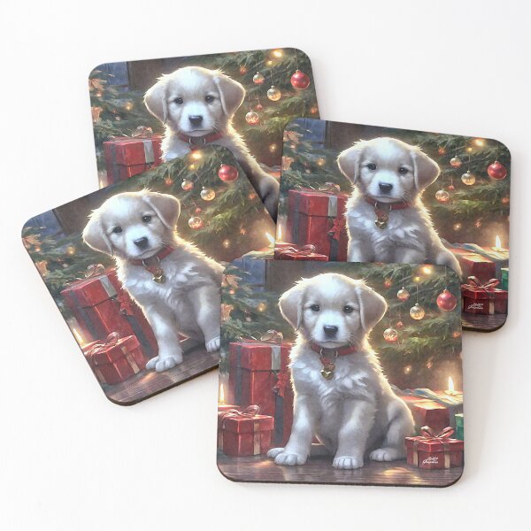 Item preview, Holiday Golden Puppy designed and sold by CAC Graphics.