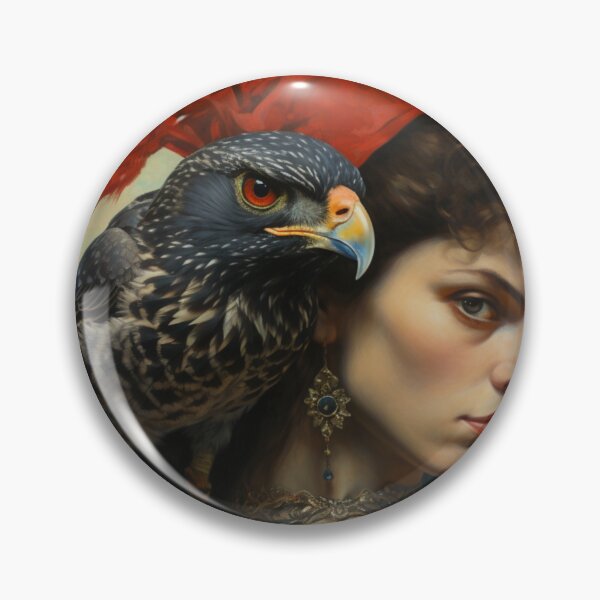 Item preview, Woman With Bird of Prey designed and sold by whitecat23.
