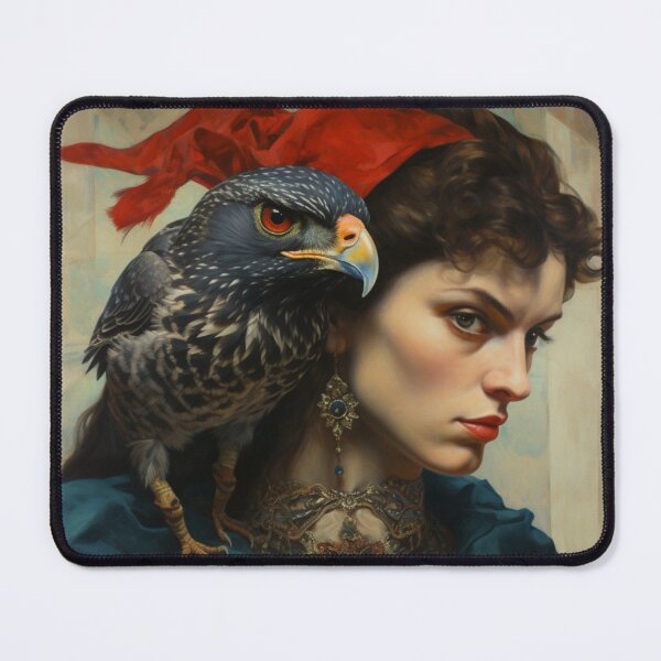 Item preview, Woman With Bird of Prey designed and sold by whitecat23.