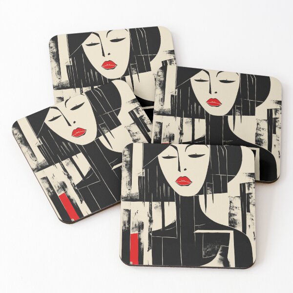 Item preview, woman cubist surrealism designed and sold by Gaviani Design Studio.