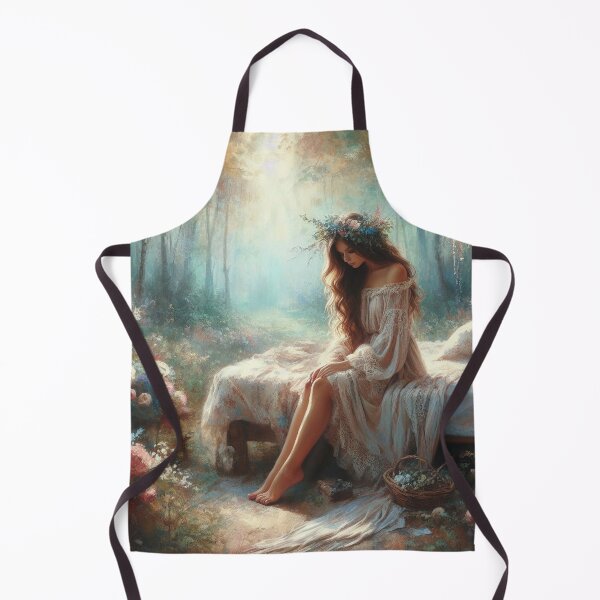 Item preview, ROMANTIC LADY ON BED designed and sold by SCOTTYBOYART.