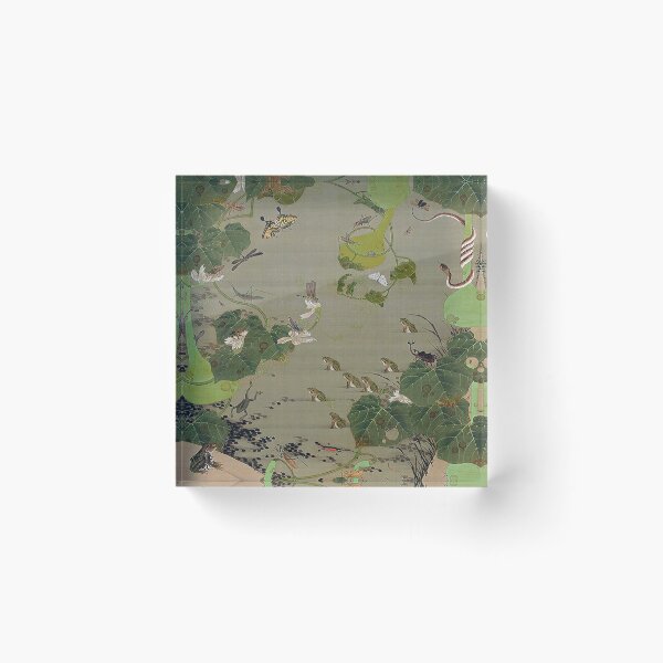 Item preview, Enhanced edition: Pond and Insects from the Colorful Realm of Living Beings by Itō Jakuchū designed and sold by EmeraldeaArt.