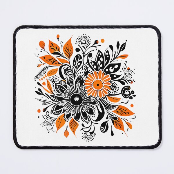 Item preview, Orange Flowers Leaves Abstract designed and sold by Oleg777999.