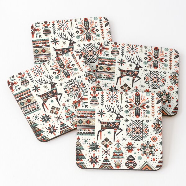 Item preview, Tribal Christmas Prints designed and sold by DeeGeeArrt.